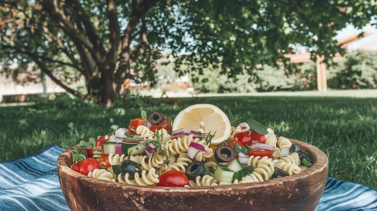 Mediterranean-Inspired Vegan Pasta Salad