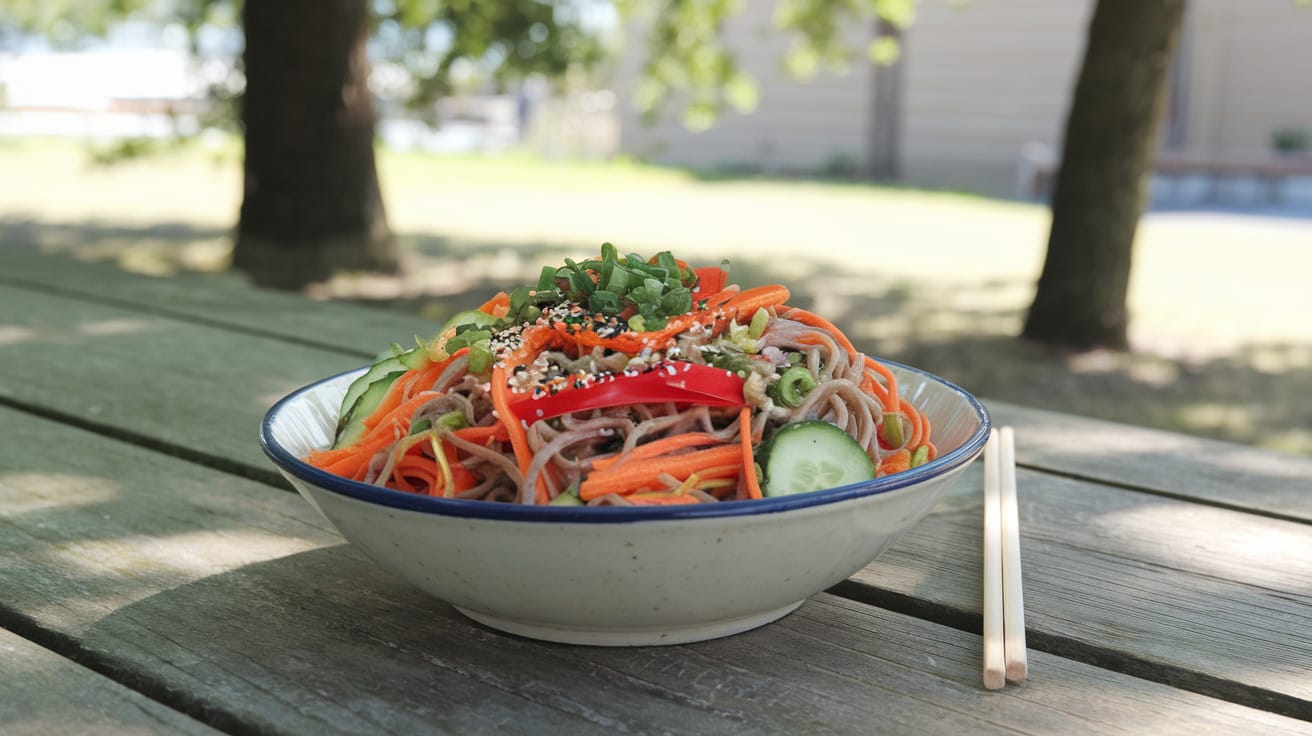 Asian-Fusion Cold Noodle Salad