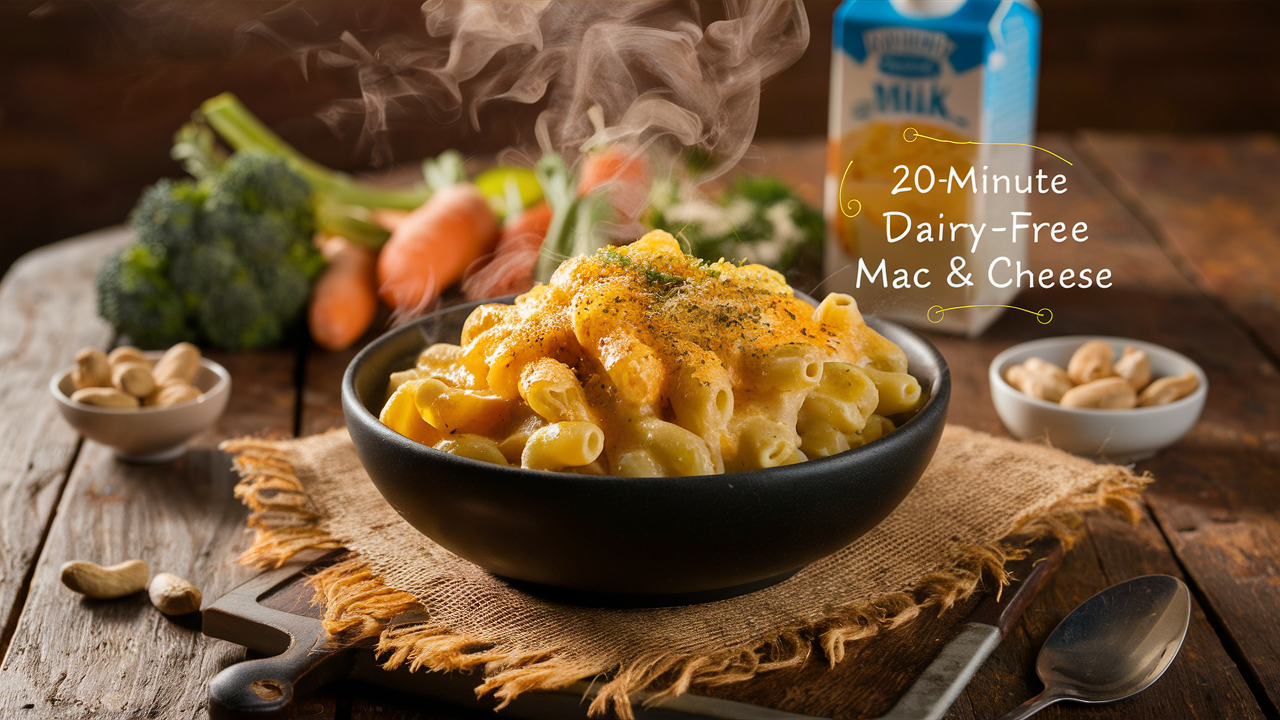 Creamy and Delicious Dairy Free Mac and Cheese in 20 Minutes