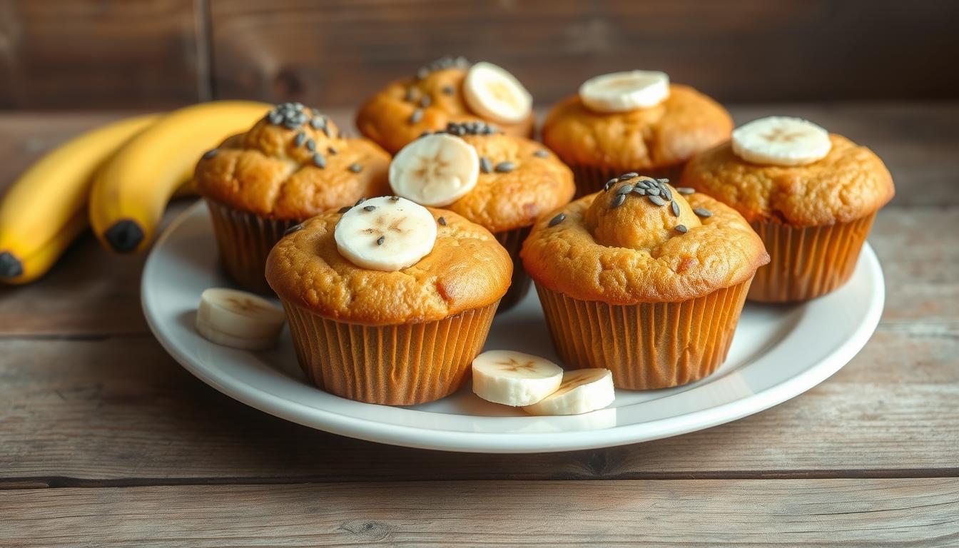 vegan banana muffins