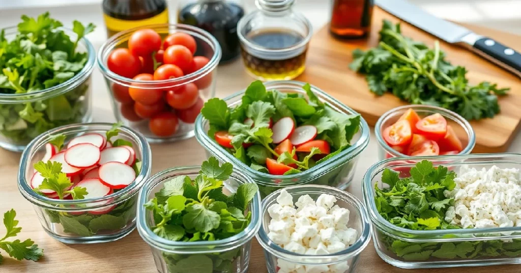 Rocket Salad Meal Prep Storage