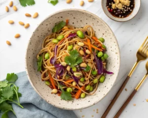 vegan thai noodle salad