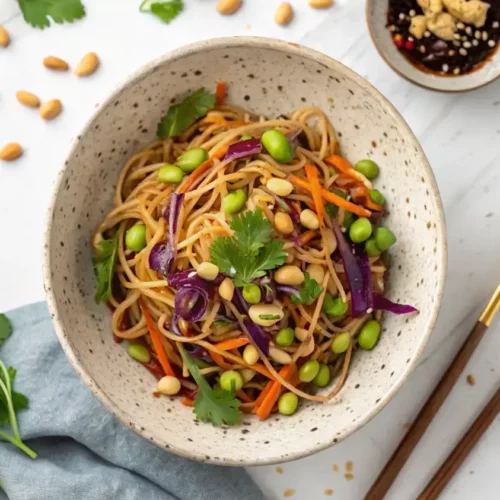 vegan thai noodle salad